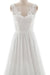 Affordable V-neck Lace Chiffon A-line Wedding Dress - Wedding Dresses