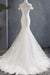 Applique Off Shoulder Lace-up Mermaid Wedding Dress - Wedding Dresses
