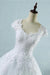 Appliques Cap Sleeve Tulle A-line Wedding Dress - Wedding Dresses
