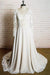 Appliques Long Sleeve Chiffon A-line Wedding Dress - Wedding Dresses