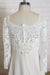 Appliques Long Sleeve Chiffon A-line Wedding Dress - Wedding Dresses