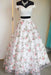 Attractive Glorious Two Piece Off the Shoulder Lace Prom Dresses Charming Long Graduation Dress - Prom Dresses