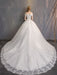 Ball Gown Princess Wedding Dresses Ivory Lace Beaded Chains Off The Shoulder Bridal Dress