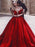 Ball Gown Sleeveless Off-the-Shoulder Sweep/Brush Train Ruffles Satin Dresses - Prom Dresses