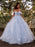 Ball Gown Tulle Applique Off-the-Shoulder Sleeveless Sweep/Brush Train Dresses - Prom Dresses