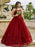 Ball Gown Tulle Applique Sweetheart Sleeveless Floor-Length Dresses - Prom Dresses