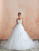 Ball Gown Wedding Dress 2021 Princess Straps Neck Sleeveless Natural Waist Studded Tulle Bridal Gowns With Train