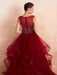 Ball Gown Wedding Dress Princess Floor Length V Neck Sleeveless Sequins Tulle Bridal Dresses