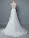 Beach Wedding Dress A Line Sleeveless V Neck High Split Floor Length Backless Sexy Bridal Gown