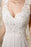 Beach Wedding Dresses Chiffon Ivory Bridal Dress Lace Beading V Neck Court Train Summer Bridal Gown