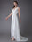 Beach Wedding Dresses Chiffon V Neck High Low Sash Summer Bridal Dress