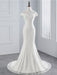 Beading Appliques Lace-up Mermaid Wedding Dresses - ivory / Floor Length - wedding dresses