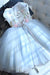 Beautiful Sweetheart Tulle Graduation with Flower A Line Strapless Cute Homecoming Dress - Prom Dresses