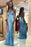 Best Beautiful Beautiful Sky Blue Sequin Sparkly Prom Dress Spaghetti Strap V Neck Sheath Evening Dresses - Prom Dresses