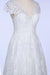 Best Cap Sleeve V-neck Sweep Train Wedding Dress - Wedding Dresses