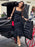 Black Evening Dress Mermaid Square Neck Long Sleeves Zipper Ruffles Polyester Bodycon Formal Party Dresses