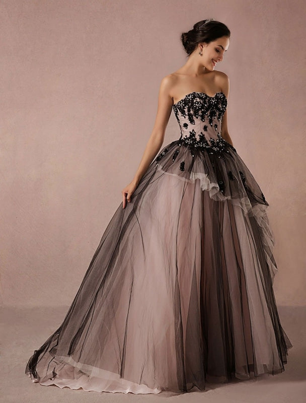  Stunning V-Back Luxury Pageant Tulle Ball Gowns for