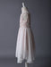 Blush Pink Flower Girl Boho Dress Tea Length Lace Chiffon Irregular Design Kids Party Dresses