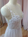 Boho Style White Tulle and Lace Wedding Dresses - wedding dresses