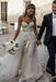 Boho Sweetheart Tulle Long Beach Charming Appliques Wedding Dress - Wedding Dresses