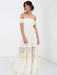 Boho Wedding Dress 2021 Lace Off The Shoulder A Line Floor Length Lace Bridal Gown