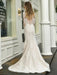 Boho Wedding Dress V Neck Sleeveless Natural Waist Lace Bridal Gowns With Train