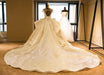 Bridelily Cap Sleeve Appliques Tulle A-line Wedding Dress - wedding dresses