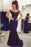 Bridelily Elegant Off-the-Shoulder Mermaid Lace Beadings Long Evening Dress - Prom Dresses