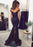 Bridelily Elegant Off-the-Shoulder Mermaid Lace Beadings Long Evening Dress - Prom Dresses