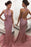 Bridelily Halter Sleeveless Backless Sweep-train Sequins Mermaid Evening Dresses - Prom Dresses