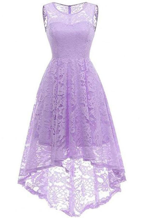 Bridelily New Long Maxi Lace Dress - Lavender / S - lace dresses