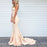 Bridelily Simple Nude Mermaid Sweetheart-Neck Sleeveless Long Prom Dresses - Prom Dresses