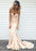 Bridelily Simple Nude Mermaid Sweetheart-Neck Sleeveless Long Prom Dresses - Prom Dresses