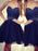 C| Bridelily A-Line Tulle Sweetheart Sleeveless Short/Mini With Beading Prom Dresses - Prom Dresses