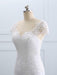 Cap Sleeves Lace Mermaid Tulle Wedding Dresses - wedding dresses