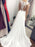 Cap Sleeves Round Neck White Lace Long Wedding Dresses, Cap Sleeves White Lace Formal Evening Prom Dresses