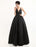 Celebrity Dresses Black Oscar Evening Dress Straps Backless Deep V Taffeta Dress