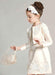 Champagne Flower Girl Dress Outfit A Line Flower Applique Beaded Knee Length Pageant Dress With Jacket