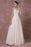 Champagne Lace Wedding Dress Backless Bridal Gown Floor-length A-line Beading Luxury Bridal Dress