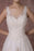 Champagne Lace Wedding Dress Backless Bridal Gown Floor-length A-line Beading Luxury Bridal Dress