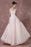 Champagne Lace Wedding Dress Backless Bridal Gown Floor-length A-line Beading Luxury Bridal Dress