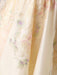 Flower Girl Dresses Champagne Designed Neckline Short Sleeves Bows Knee-Length Kids Party Dresses