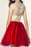 Charming Beading Short Prom Homecoming Dress - Prom Dresses