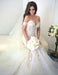 Charming Mermaid Style Off-the-Shoulder Sweep Train Lace Wedding Dress - Wedding Dresses