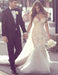 Charming Mermaid Style Off-the-Shoulder Sweep Train Lace Wedding Dress - Wedding Dresses