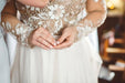 Charming Newest Beading Gorgeous Long Sleeves Unique Tulle Wedding Dress - Wedding Dresses