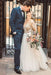Charming Newest Beading Gorgeous Long Sleeves Unique Tulle Wedding Dress - Wedding Dresses