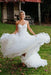 Charming Sweetheart Tulle Puffy Backless Beach Wedding Dress - Wedding Dresses
