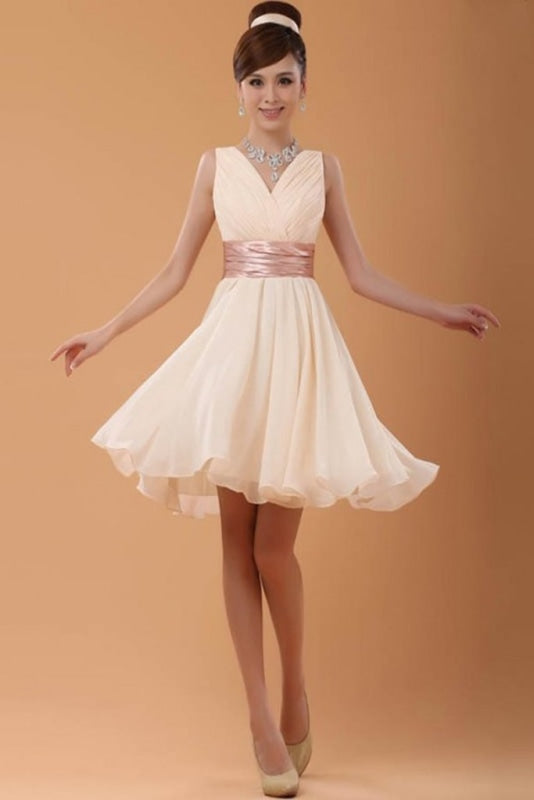 Charming V-Neck Short Prom Homecoming Dress - Prom Dresses