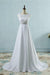 Chic A-line Lace Chiffon Floor Length Wedding Dress - Wedding Dresses